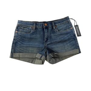 BLANKNYC The Fulton Roll Up Denim Jean Shorts Womens Size 27 Cuffed NEW